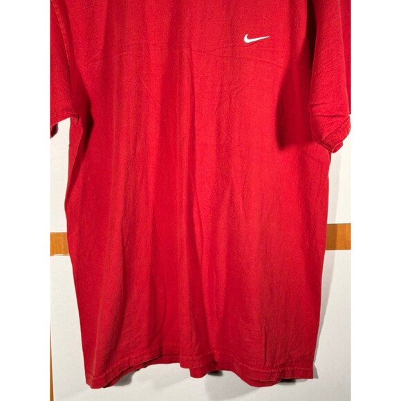 Vintage Nike‎ Red Side Swoosh Shirt Medium M - Picture 3 of 8